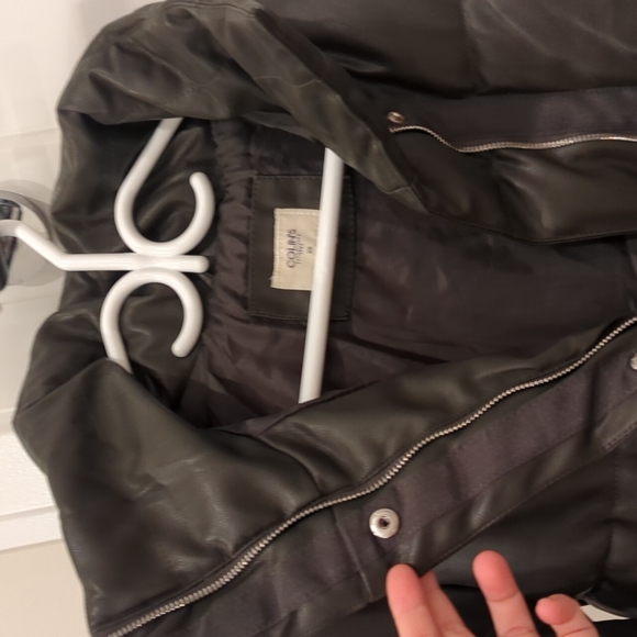 BNWOT COLIN's faux leather bomber jacket (Women's XS, Dark Green) - Picture 2 of 5